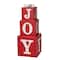Glitzhome® 32" Lighted Wooden Block JOY Porch Sign